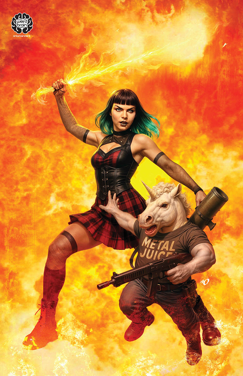 Anti-Christine and the Four Unicorns of the Apocalypse #1 - Cover A - Ariel Olivetti - 11x17 Art Print