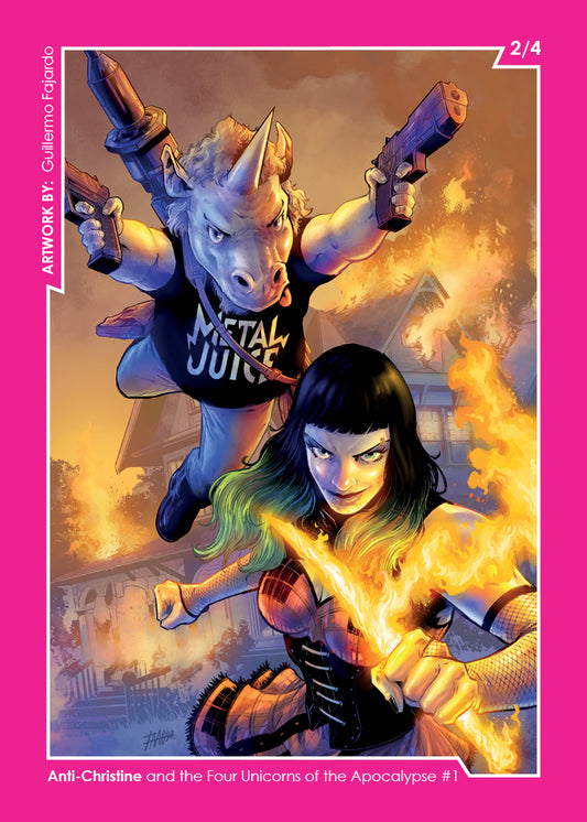4-Pack of Anti-Christine and the Four Unicorns of the Apocalypse #1 - Collectible Cards
