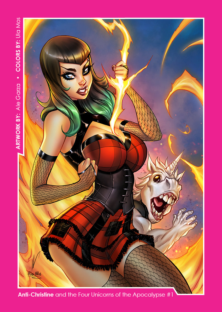 Anti-Christine and the Four Unicorns of the Apocalypse #1 - Collectible Card - Cover K