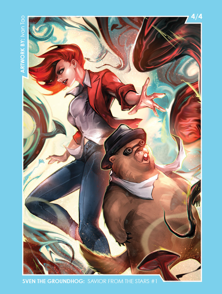 Sven the Groundhog: Savior From the Stars #1 - Cover D + Collectible Card