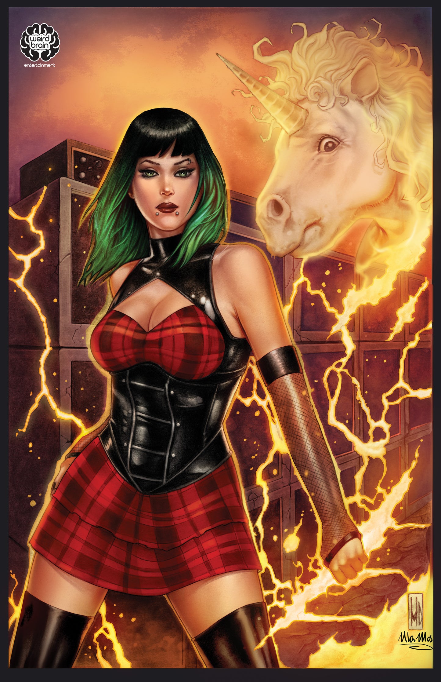 Anti-Christine and the Four Unicorns of the Apocalypse #2 - Cover T - Michael DiPascale & Ula Mos - 11x17 Art Print
