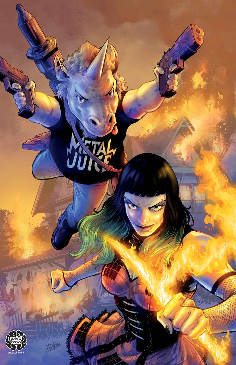 Anti-Christine and the Four Unicorns of the Apocalypse #1 - Cover B - Guillermo Fajardo - 11x17 Art Print