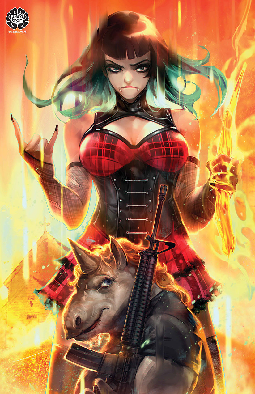 Anti-Christine and the Four Unicorns of the Apocalypse #1 - Cover D - Ivan Tao - 11x17 Art Print