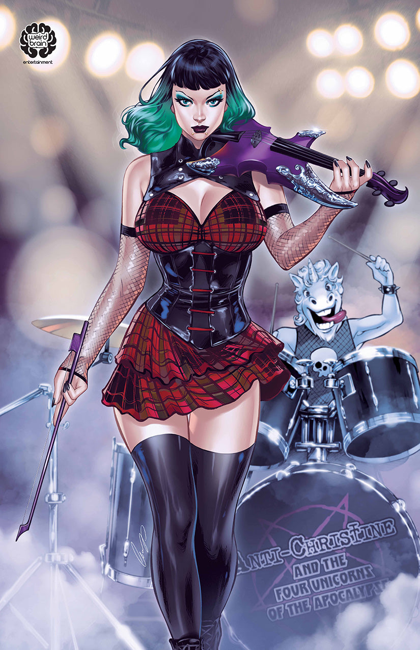 Anti-Christine and the Four Unicorns of the Apocalypse #1 - Cover E - Elias Chatzoudis - 11x17 Art Print