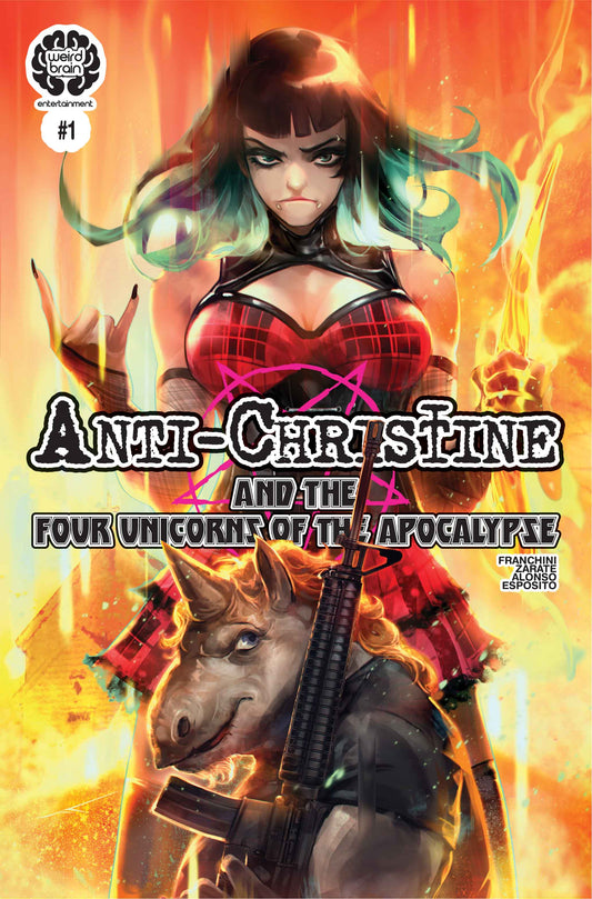 Anti-Christine and the Four Unicorns of the Apocalypse #1 - Cover D + Collectible Card