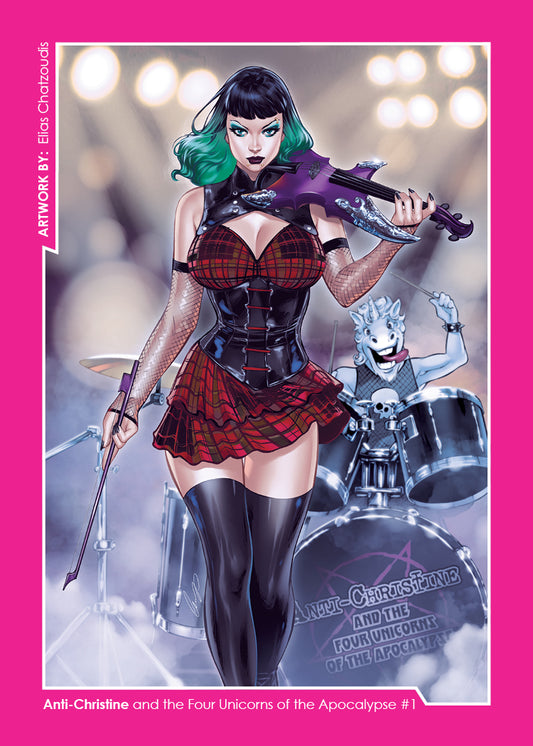Anti-Christine and the Four Unicorns of the Apocalypse #1 - Collectible Card - Cover E