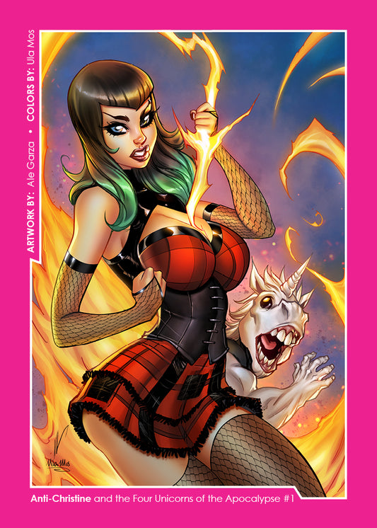 Anti-Christine and the Four Unicorns of the Apocalypse #1 - Collectible Card - Cover K